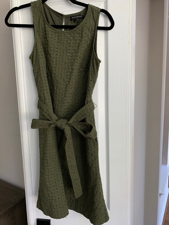 JCrew Belted Eyelet Dress - Picture 1 of 2